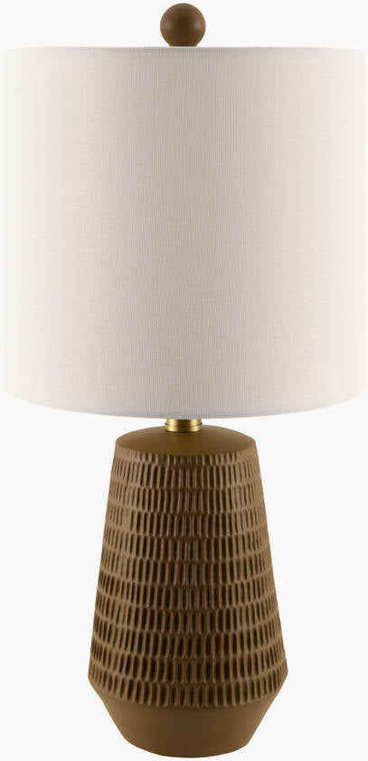 Laneesha Rustic Brown Table Lamp