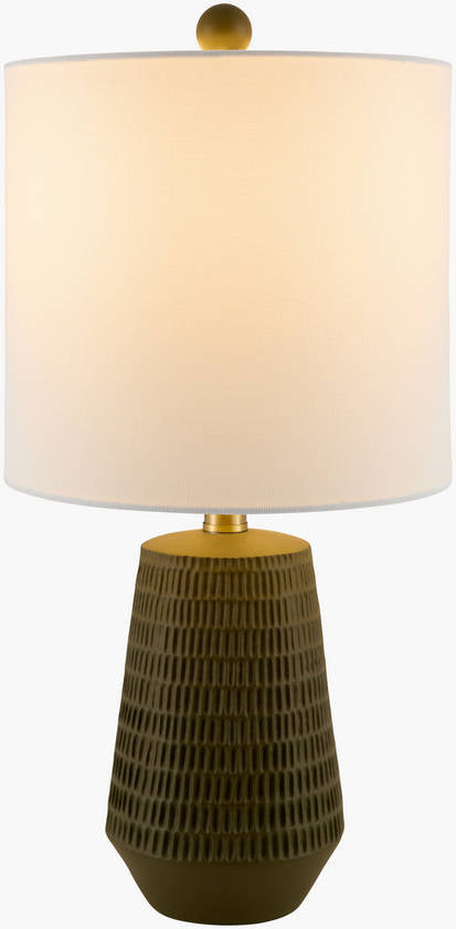 Laneesha Rustic Dark Green Table Lamp
