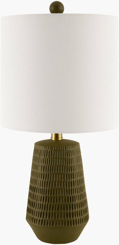 Laneesha Rustic Dark Green Table Lamp