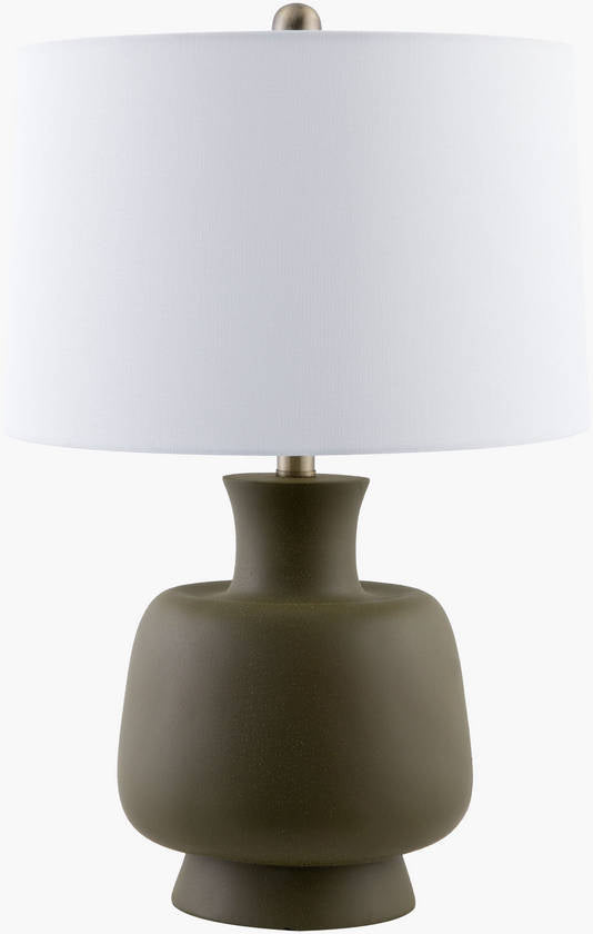 Ginny Traditional Green Table Lamp