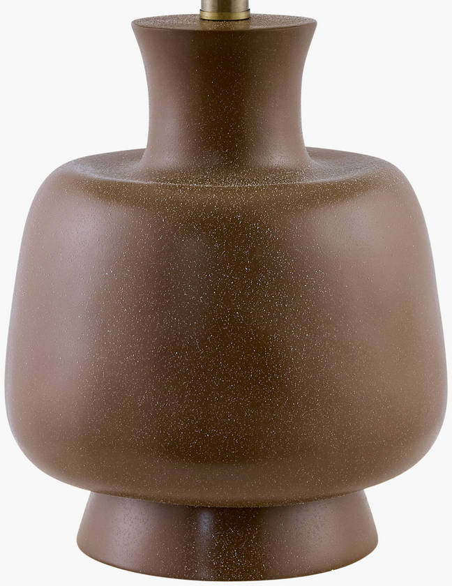 Ginny Traditional Brown/White Table Lamp