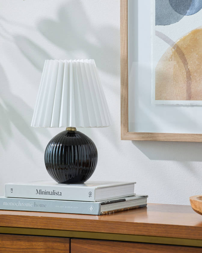 Trudie Modern Black Table Lamp