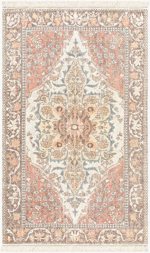 Malak Traditional Terracotta Area Rug