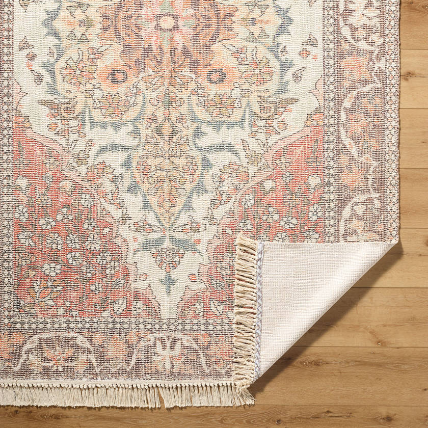 Malak Traditional Terracotta Area Rug