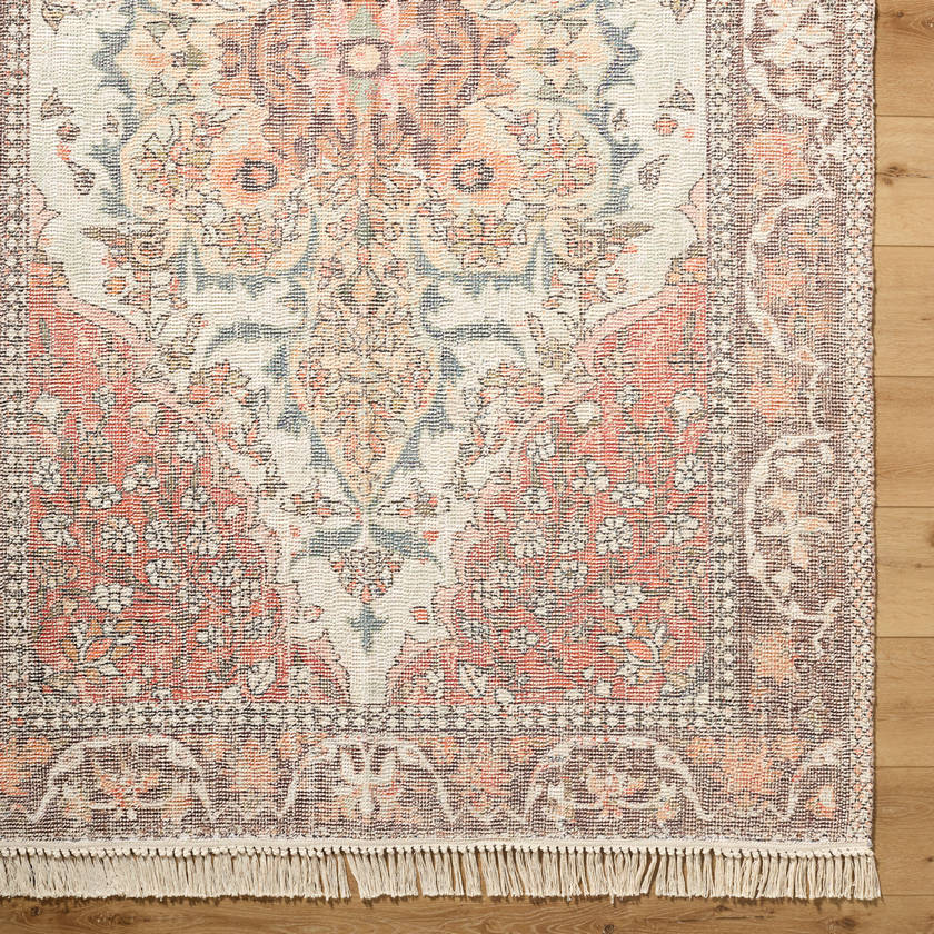 Malak Traditional Terracotta Area Rug