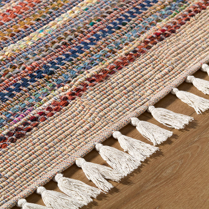 Marybeth Global Rust Area Rug