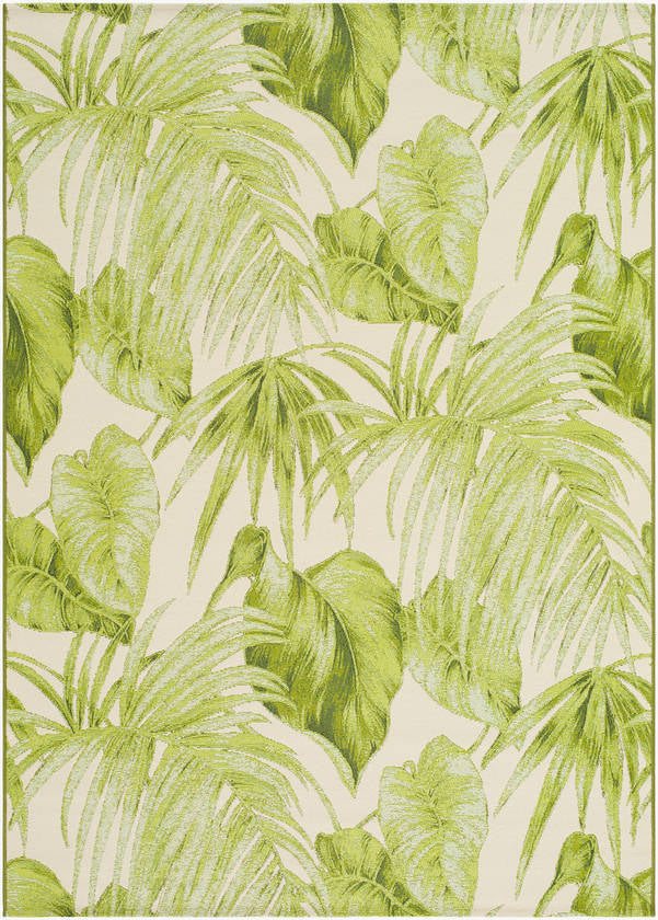 Leroy Coastal Olive Green Area Rug