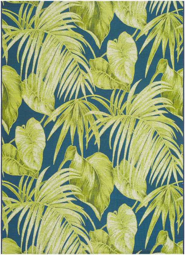 Leroy Coastal Lime Green Area Rug