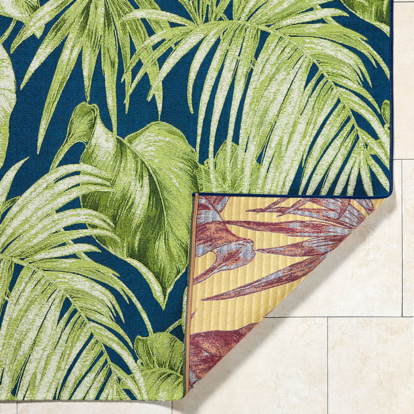 Leroy Coastal Lime Green Area Rug