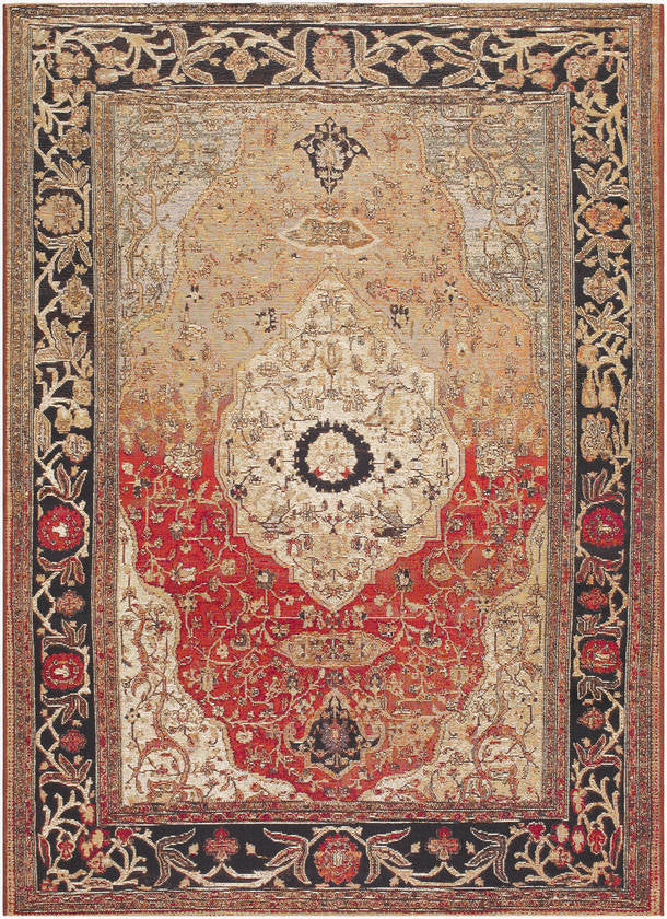 Amando Traditional Crimson Area Rug