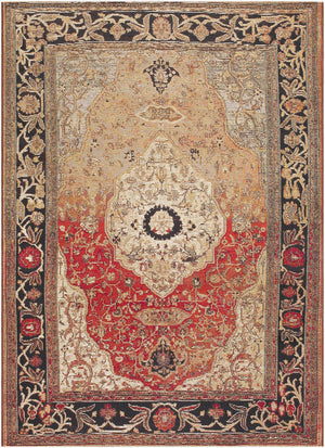 Amando Traditional Crimson Area Rug
