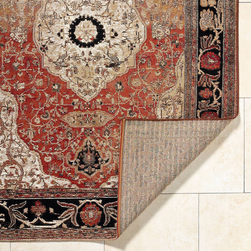 Amando Traditional Crimson Area Rug