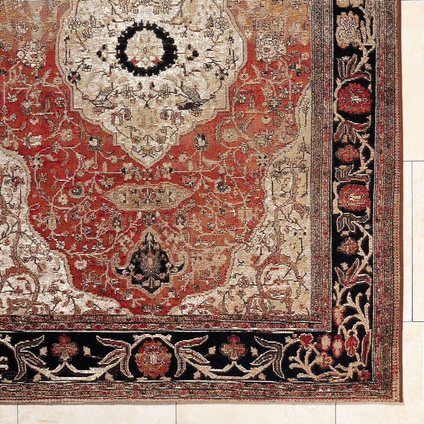 Amando Traditional Crimson Area Rug