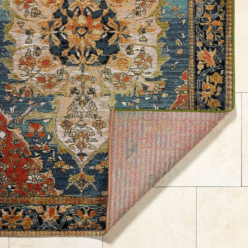 Sesser Traditional Indigo Area Rug