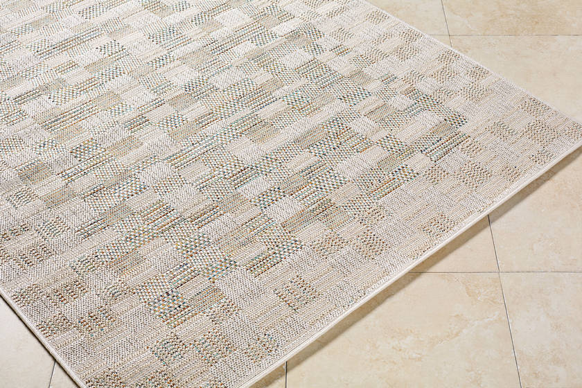 Quason Cottage Light Gray Area Rug