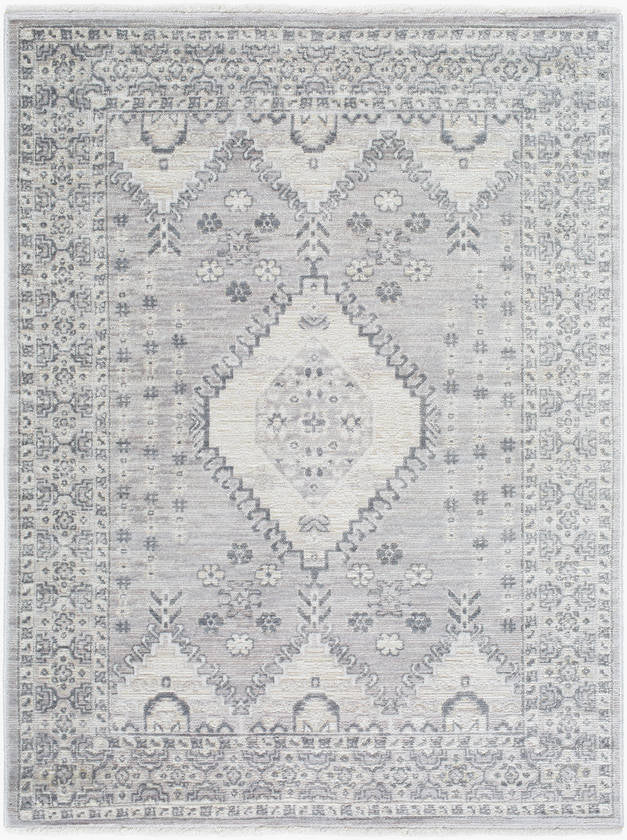 Immanuel Traditional Slate Gray Area Rug