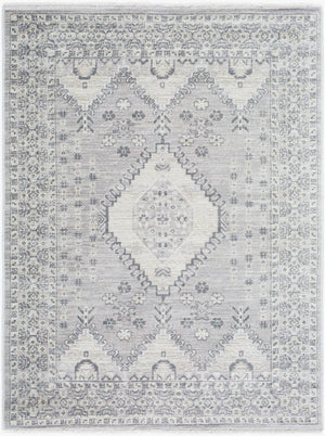 Immanuel Traditional Slate Gray Area Rug