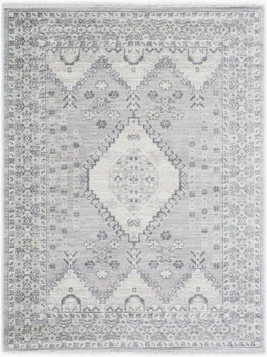 Immanuel Traditional Slate Gray Area Rug