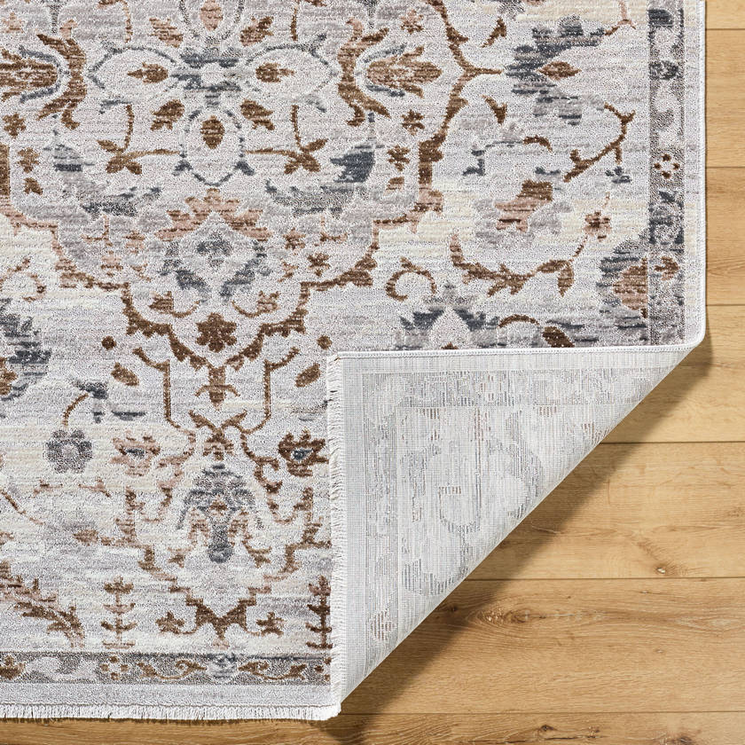 Carlus Traditional Slate Gray Area Rug