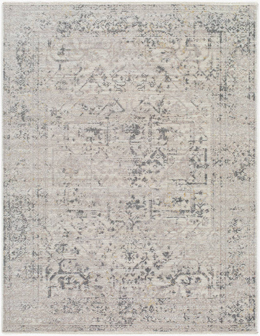 Tiffeney Traditional Charcoal Area Rug