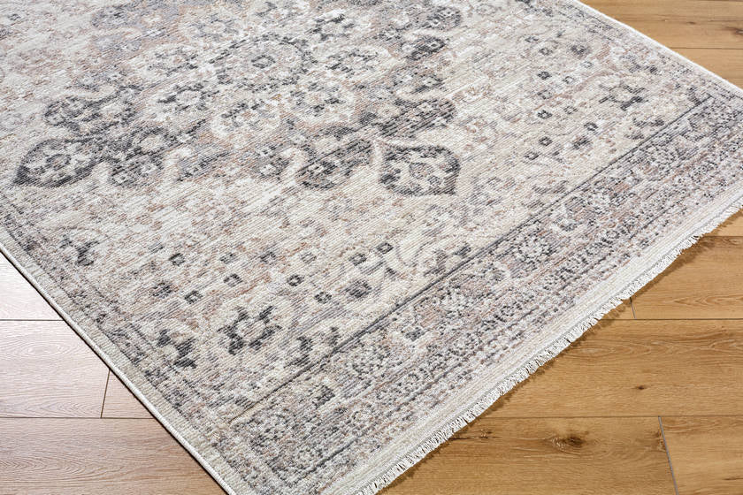Tarrin Traditional Charcoal Area Rug