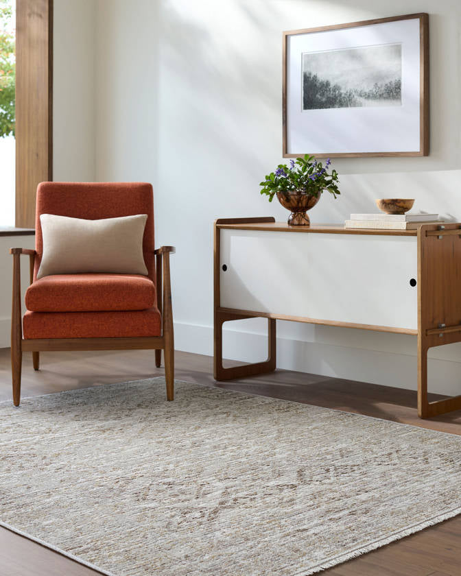 Wayde Traditional Taupe Area Rug