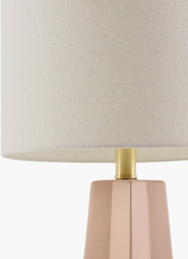 Vanna Modern Blush Table Lamp