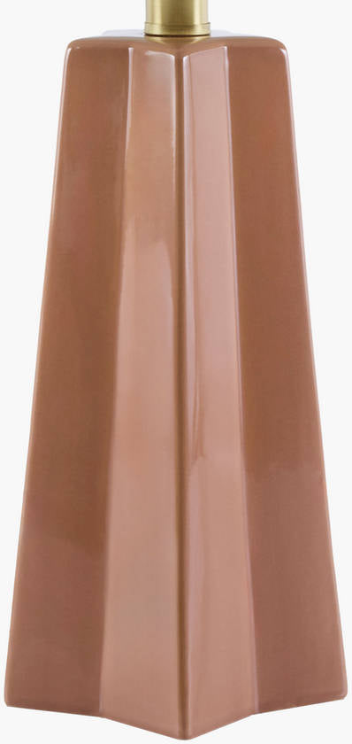 Vanna Modern Burnt Orange Table Lamp