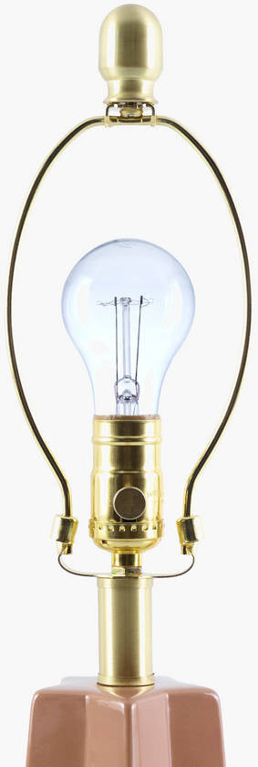 Vanna Modern Burnt Orange Table Lamp