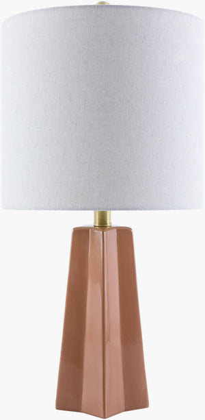 Vanna Modern Burnt Orange Table Lamp