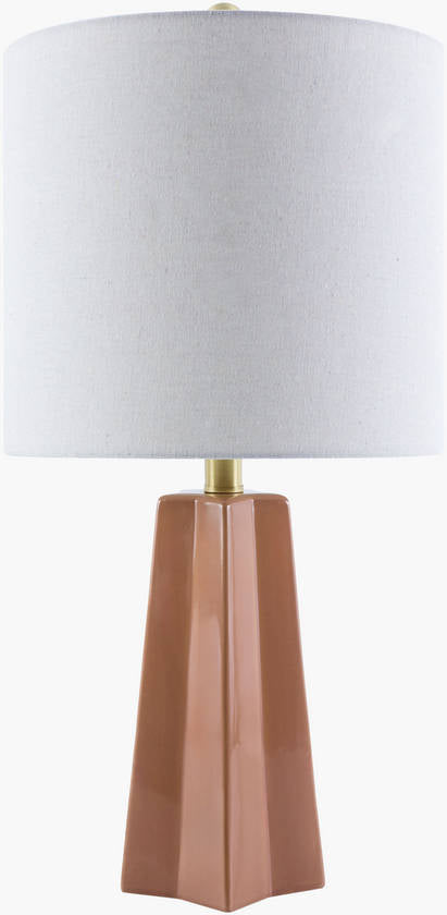 Vanna Modern Burnt Orange Table Lamp