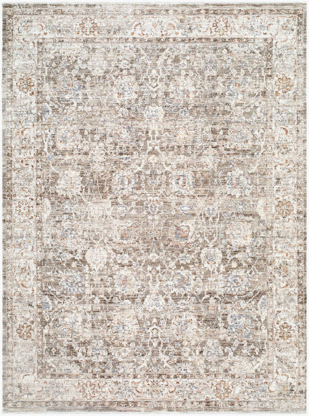 Jovita Traditional Dark Brown Area Rug