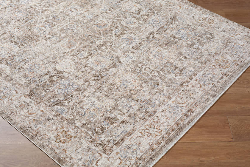Jovita Traditional Dark Brown Area Rug