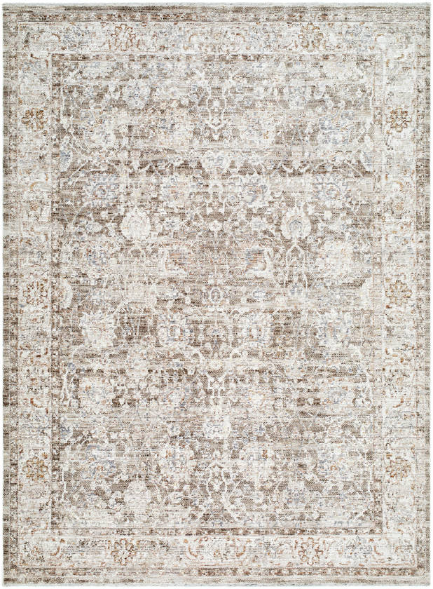 Jovita Traditional Dark Brown Area Rug