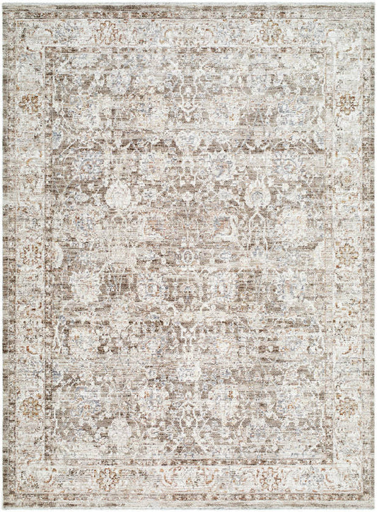 Jovita Traditional Dark Brown Area Rug