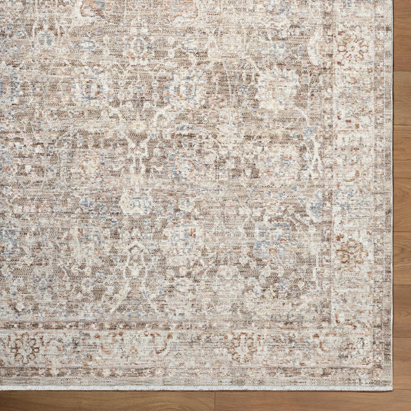 Jovita Traditional Dark Brown Area Rug