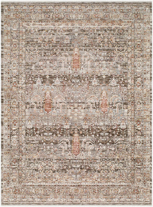 Jamale Traditional Dark Brown Area Rug