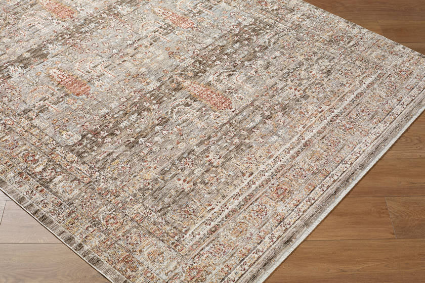 Jamale Traditional Dark Brown Area Rug