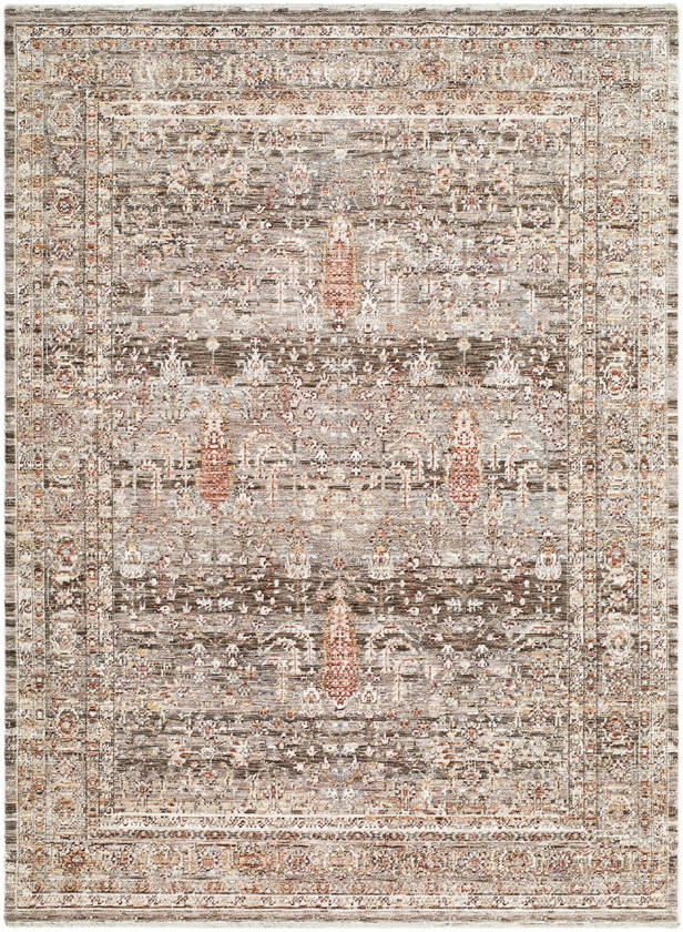 Jamale Traditional Dark Brown Area Rug