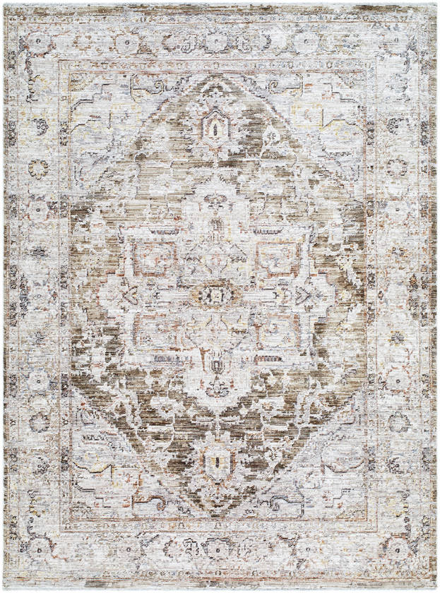 Chistina Traditional Dark Brown Area Rug