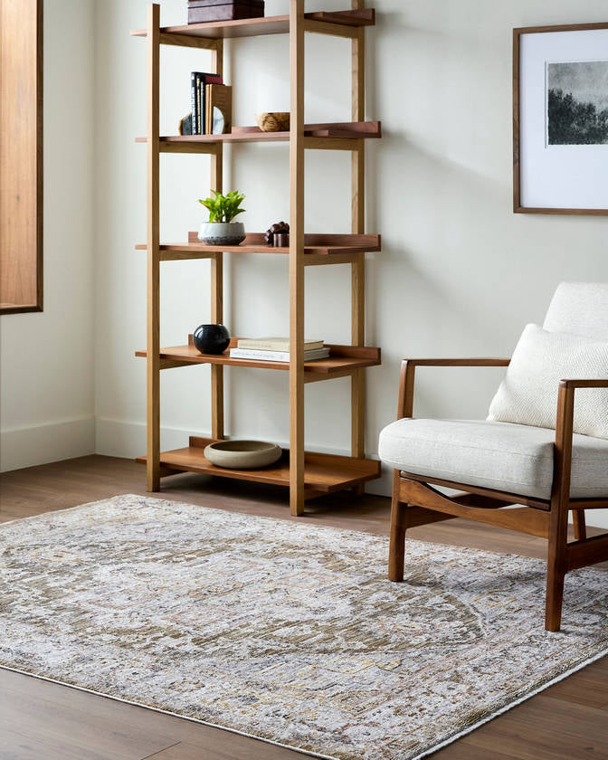 Chistina Traditional Dark Brown Area Rug