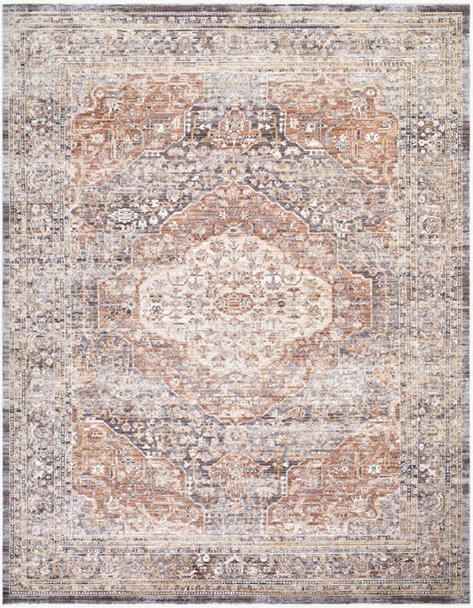 Leopold Traditional Brown Area Rug