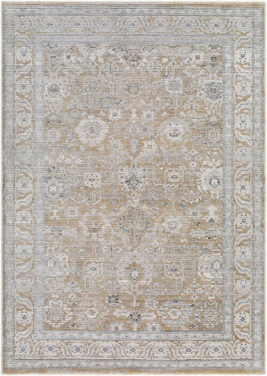 Markeia Traditional Medium Gray Area Rug