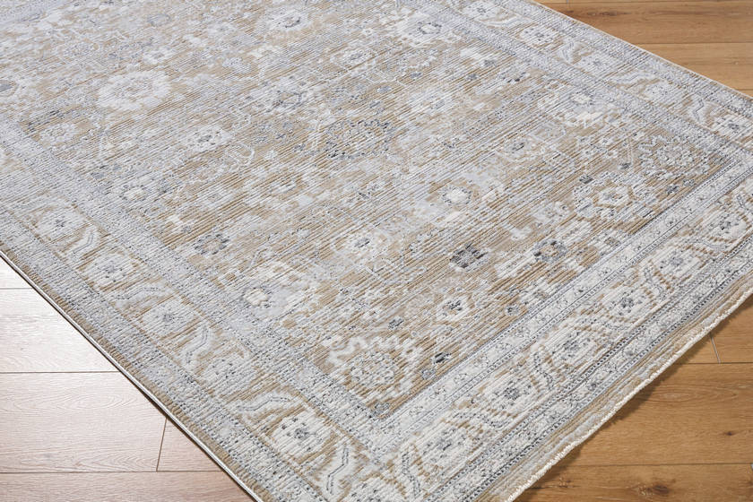 Markeia Traditional Medium Gray Area Rug
