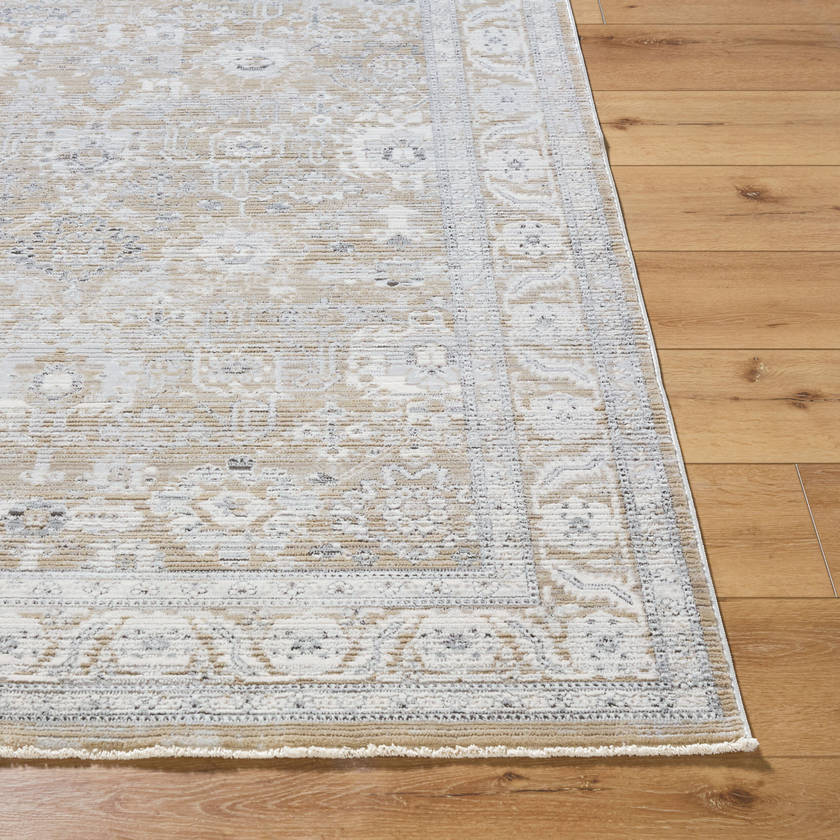 Markeia Traditional Medium Gray Area Rug