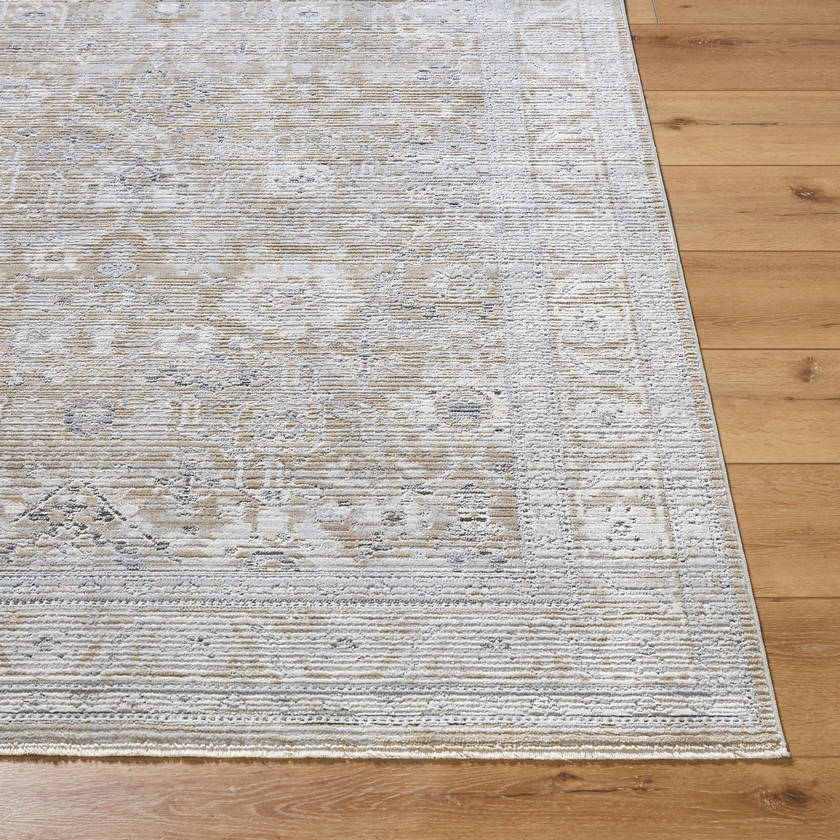 Markeia Traditional Medium Gray Area Rug