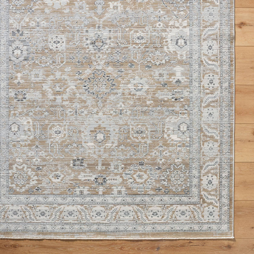 Markeia Traditional Medium Gray Area Rug