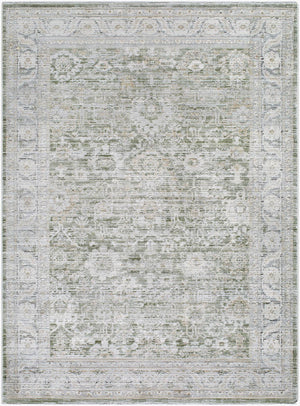 Markeia Traditional Dusty Sage Area Rug