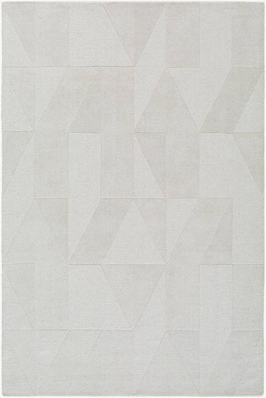 Justen Traditional Light Gray Area Rug