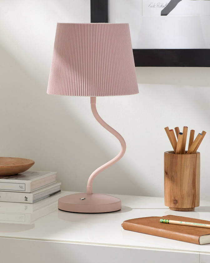 Shaquela Modern Pink Table Lamp